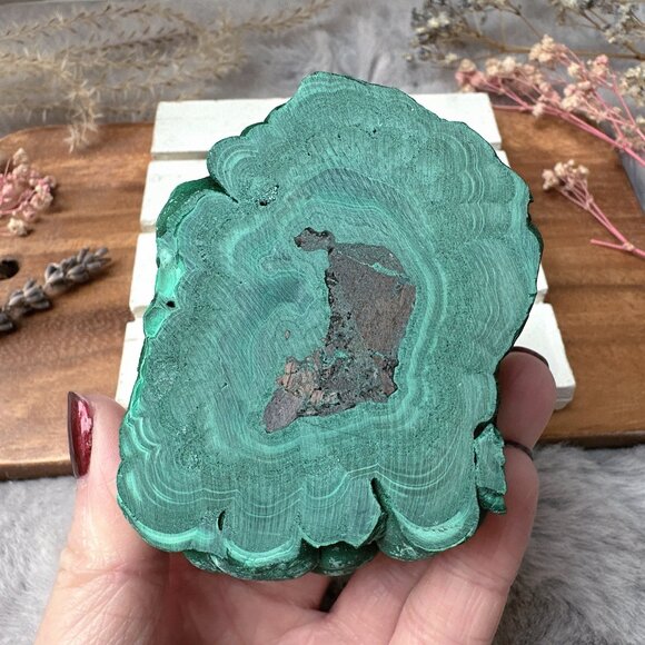 Gorgeous Malachite Free Form | Malachite Specimen - Picture 6 of 9